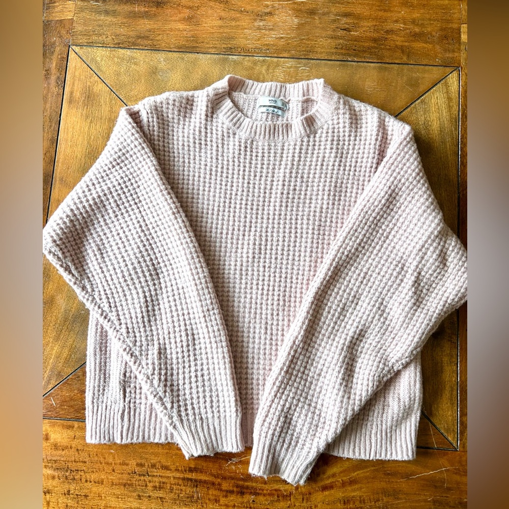 Mango Soft Pink Knit Pullover